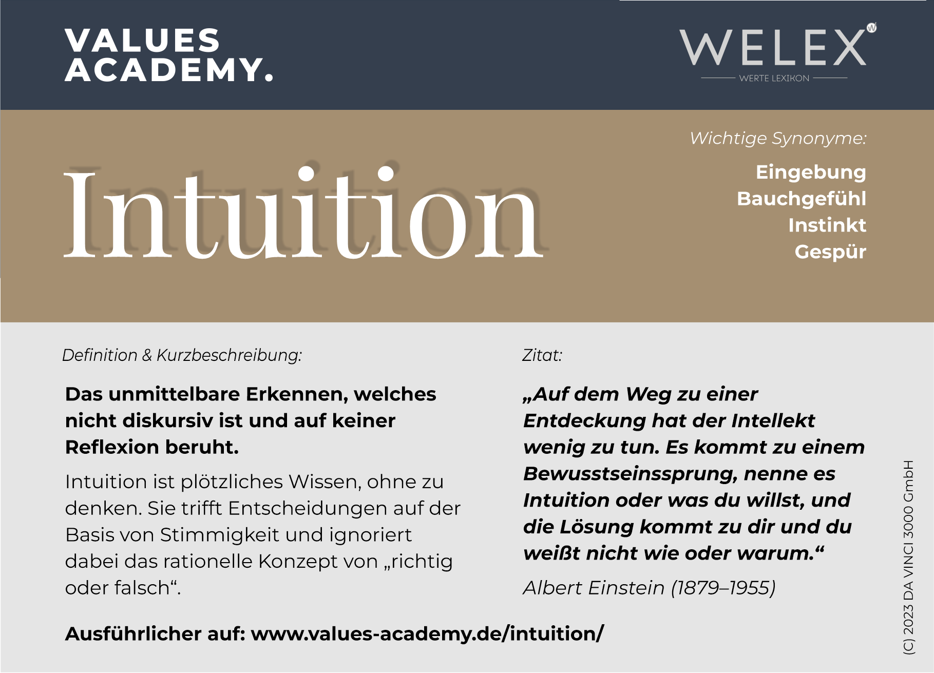 Intuition - Definition und Beschreibung