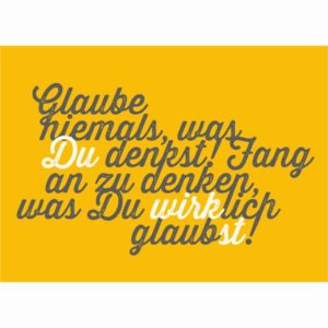 Postkarte "Du wirkst"