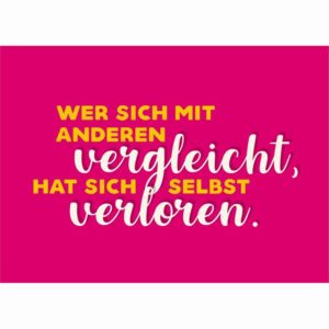 Postkarte "vergleicht verloren"