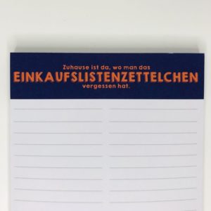 Einkaufsliste Einkaufslistenzettelchen