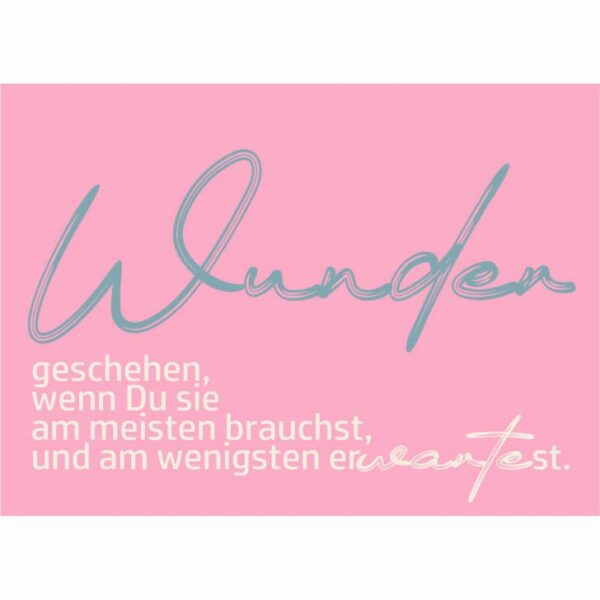 Wunder geschehen