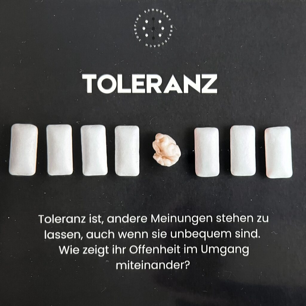 Wertekarte: Toleranz