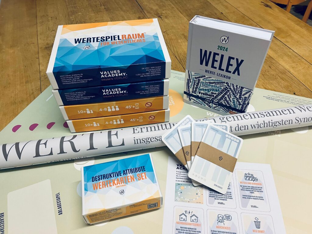 Werte-Spiele 4er Set plus reichlich Zubehör