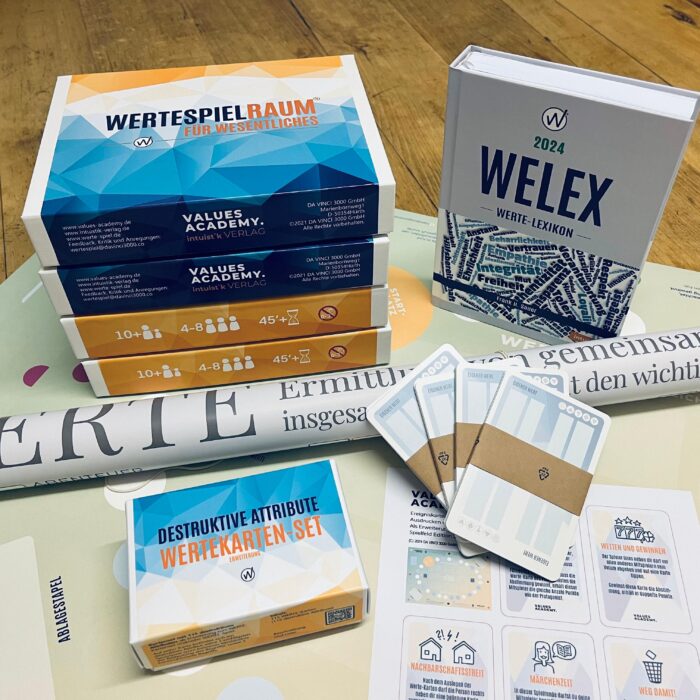 Werte-Spiele 4er Set plus reichlich Zubehör